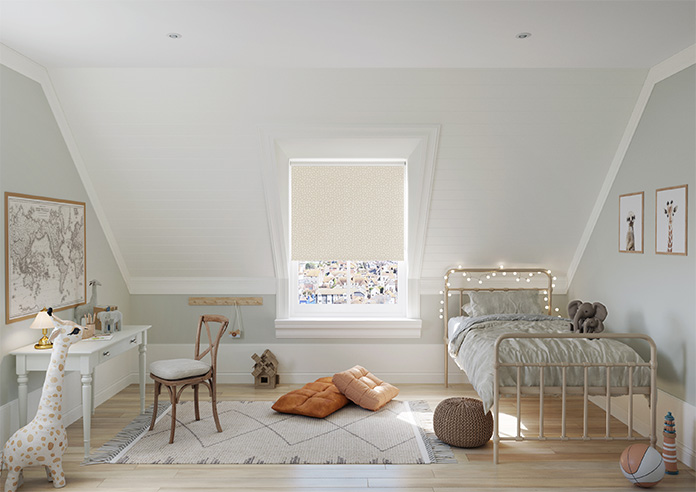 Eighties Shapes, Beige - Twist&Fit Roller Blind - Image 8